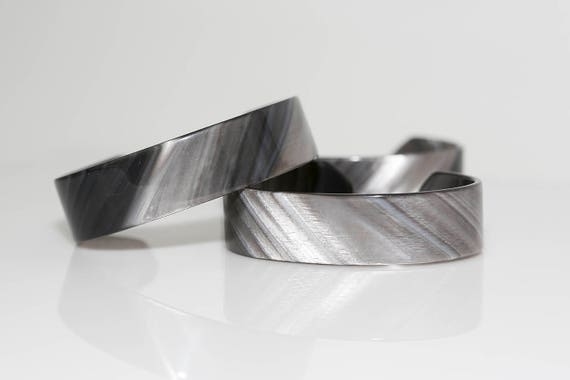 Gray Marbled Lucite Cuff - image 3