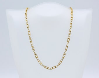 Vintage Sarah Coventry 1977 COUNTERPOINT Chain Necklace Gold Tone Rare!