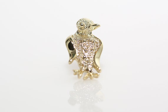 Vintage Gold Penguin Pin Lapel Pin NOS Retro Bird Brooch