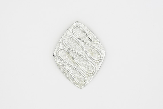 1961 Sarah Coventry "Silvery Nile" Pin Brooch Pendant Silver Tone RARE Vintage 60s