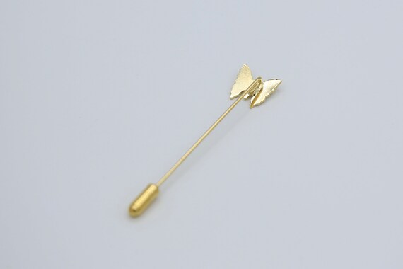 Vintage Butterfly Stick Hat Pin Brooch – NOS - image 4