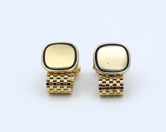Vintage 1971 Sarah Coventry KENTUCKY DERBY Men's Cufflinks Gold Tone Formal Wear Accessory RARE