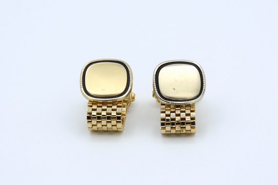 Vintage 1971 Sarah Coventry KENTUCKY DERBY Men's Cufflinks Gold Tone Formal Wear Accessory RARE