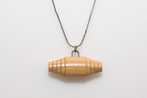 Vintage Wooden Button Necklace - image 1