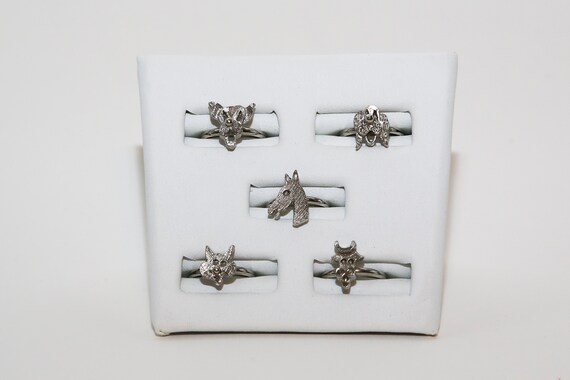 Vintage Vogue Animal Rings NOS