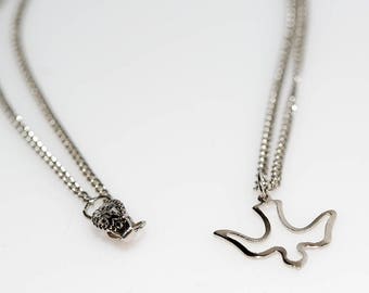 Silver Dove Necklace