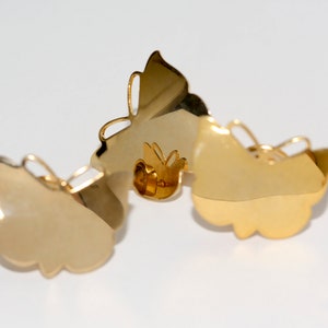 Vintage Butterfly Pin in Gold Tone - NOS Butterfly Brooch