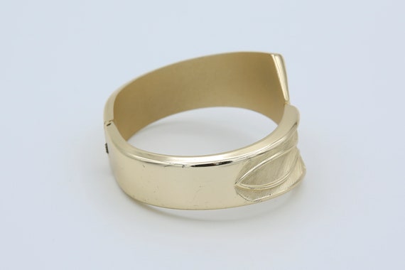 Vintage 1967 Sarah Coventry GOLDEN CUFF Bangle Br… - image 6