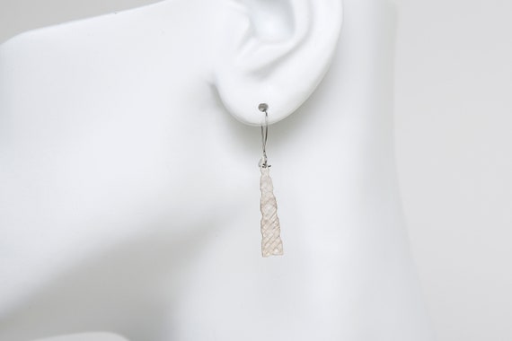 Etched Mid-Century Earrings - image 1
