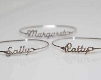 Silver Name Bracelets