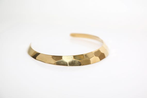 Faceted Gold Tone Wrap Necklace - Vintage NOS Choker