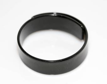 Black Lucite Wrap Bracelet