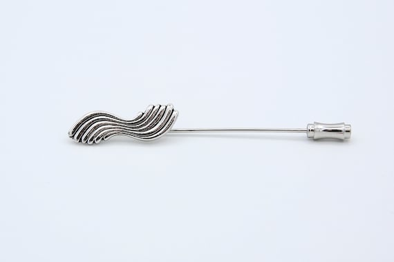 1980 Sarah Coventry FASHION TWIST Stick Pin Brooch Silver Tone RARE Vintage 80s