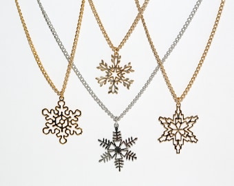 Vintage Snowflake Necklaces