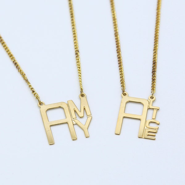 Vintage Name Necklaces – Amy and Alice – NOS