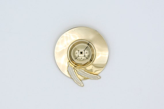 1981 Sarah Coventry "Hat" Pin Brooch Gold Tone RARE Vintage 80s