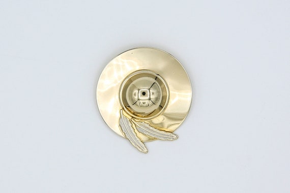 1981 Sarah Coventry "Hat" Pin Brooch Gold Tone RA… - image 1