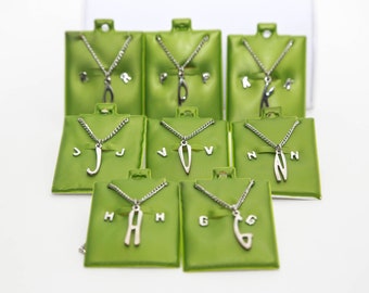 Silver Carded Initial Set