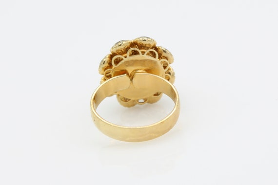 Vintage Sarah Coventry "Dazzler" Ring 1974 Gold T… - image 5