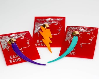 Feather & Lightning 80s Ear Bands