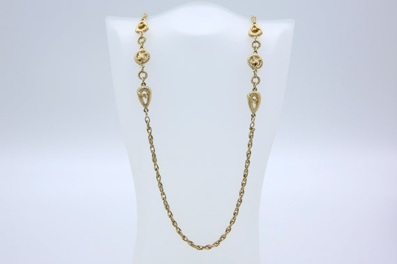 Vintage Sarah Coventry 1977 JUBILEE Chain Necklace Gold Tone MERVEILLEUSE Belgium UK Rare!