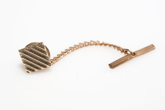 Vintage Square Stripe Tie Tack and Lapel Pin
