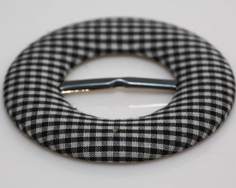 Plaid Scarf Buckle