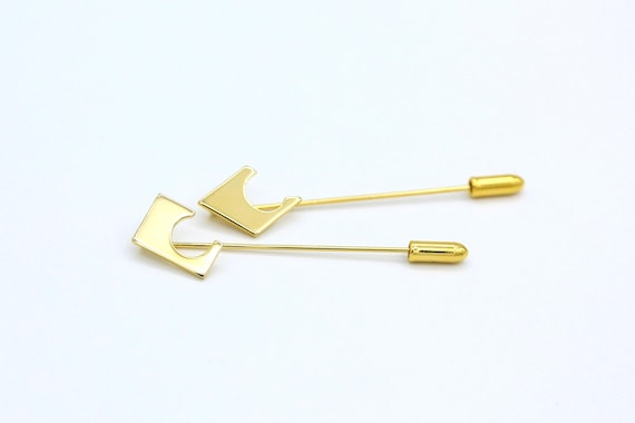 Vintage Mod Cutout Stick Hat Pin Brooch – NOS