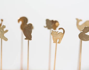 Tiny Animal Stick Pins