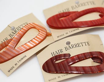 Laminated Hair Barrettes