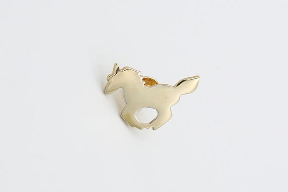 1979 Sarah Coventry "Stallion" Horse Tac Pin Brooch Gold Tone RARE Vintage 70s