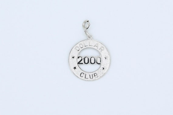 Vintage Sarah Coventry 2000 DOLLAR CLUB Award Reward Charm Silver Tone Rare