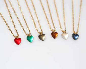 Moonglow Heart Necklaces