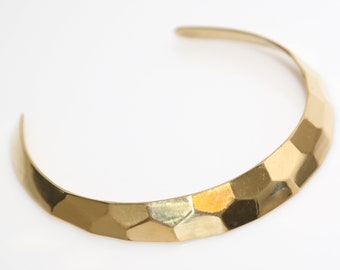 Faceted Gold Wrap Necklace - Vintage