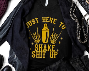 Funny Bartending T-Shirt, Bartender Shirt, Bartender Gift, Barista Shirt, Barmen Tee, Cocktail Shaker A.K.A The Bartender T Shirt