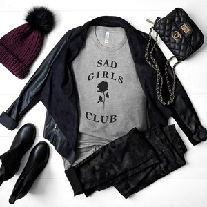 Sad Girl Bestfriends Shirt, Best Friend BFF Shirt, Emo Girlfriend Gift Idea, Best Friends Shirt, Goth Gift Idea, Gift for Girls, Emo Shirt Athletic Heather