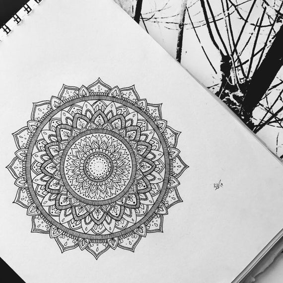 Sanctie beest complexiteit Mandala tekenen - Etsy Nederland