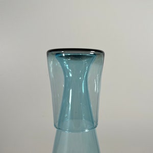 Handblown Bedside Carafe, Copper Blue image 6