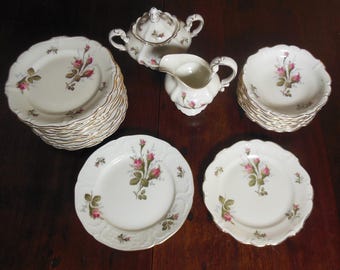 Vintage Rosenthal Moss Rose China Pompadour Ivory Continental