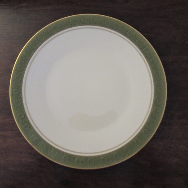 Antique Green Dinner Plate Etsy