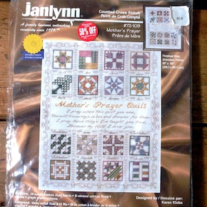 Janlynn &quot;Mother&#39;s Prayer&quot; Counted Cross Stitch Kit - Design by Karen Kluba - New In Package