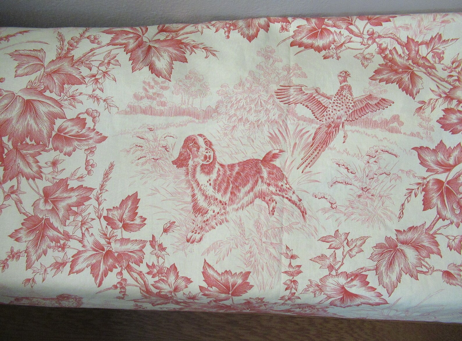 Panneaux Rideaux Brunschwig & Fils « Gascogne » – Lin Rouge Et Ivoire, 98″ (Occasion, 2024)