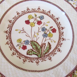 5 Pieces Copeland Spode&#39;s Cowslip China Place Setting Dinnerplate, Salad Plate, Bread and Butter Plate, Cup & Saucer - Lovely Condition