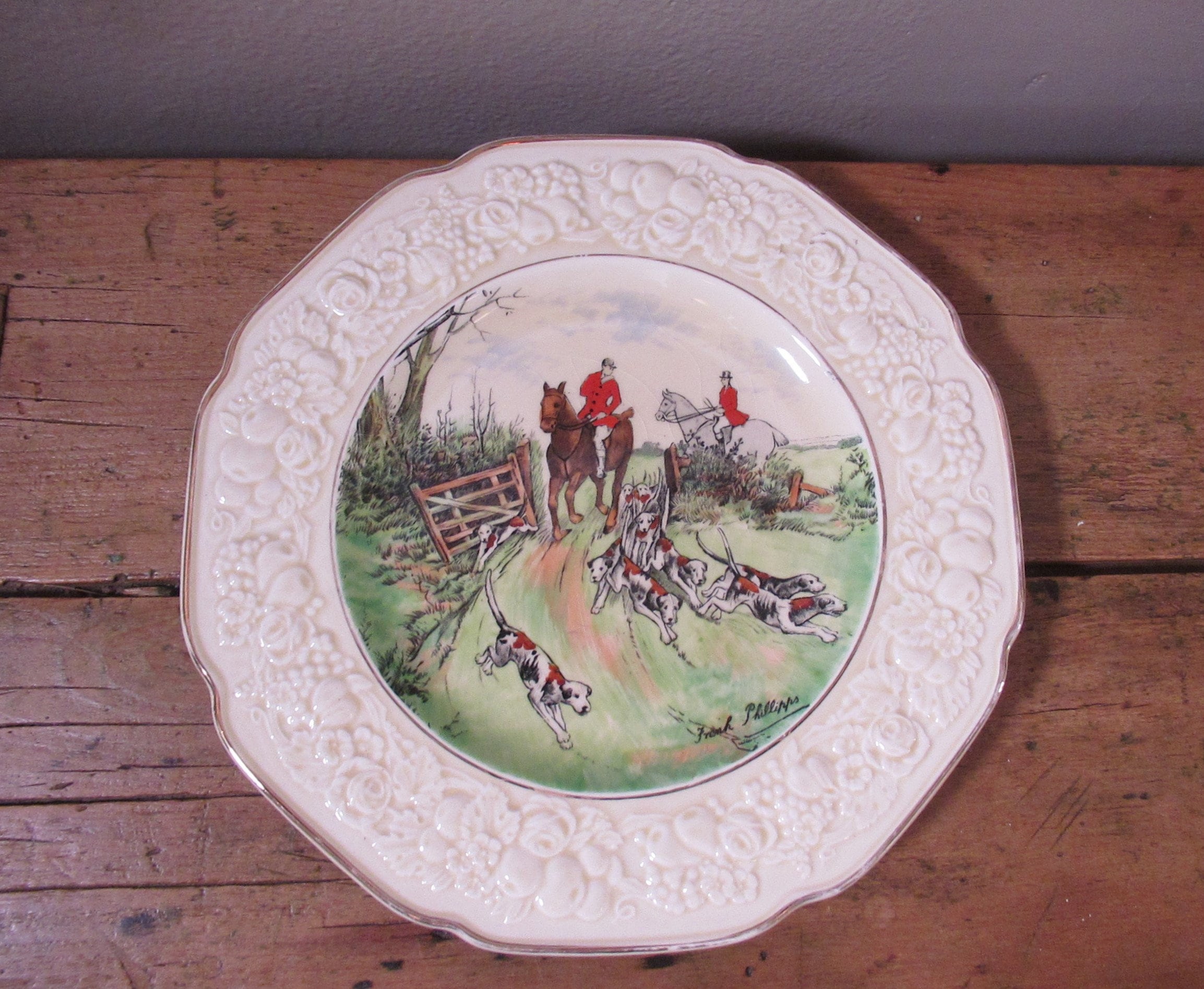 Hunting Scene Dinner Plates - Etsy