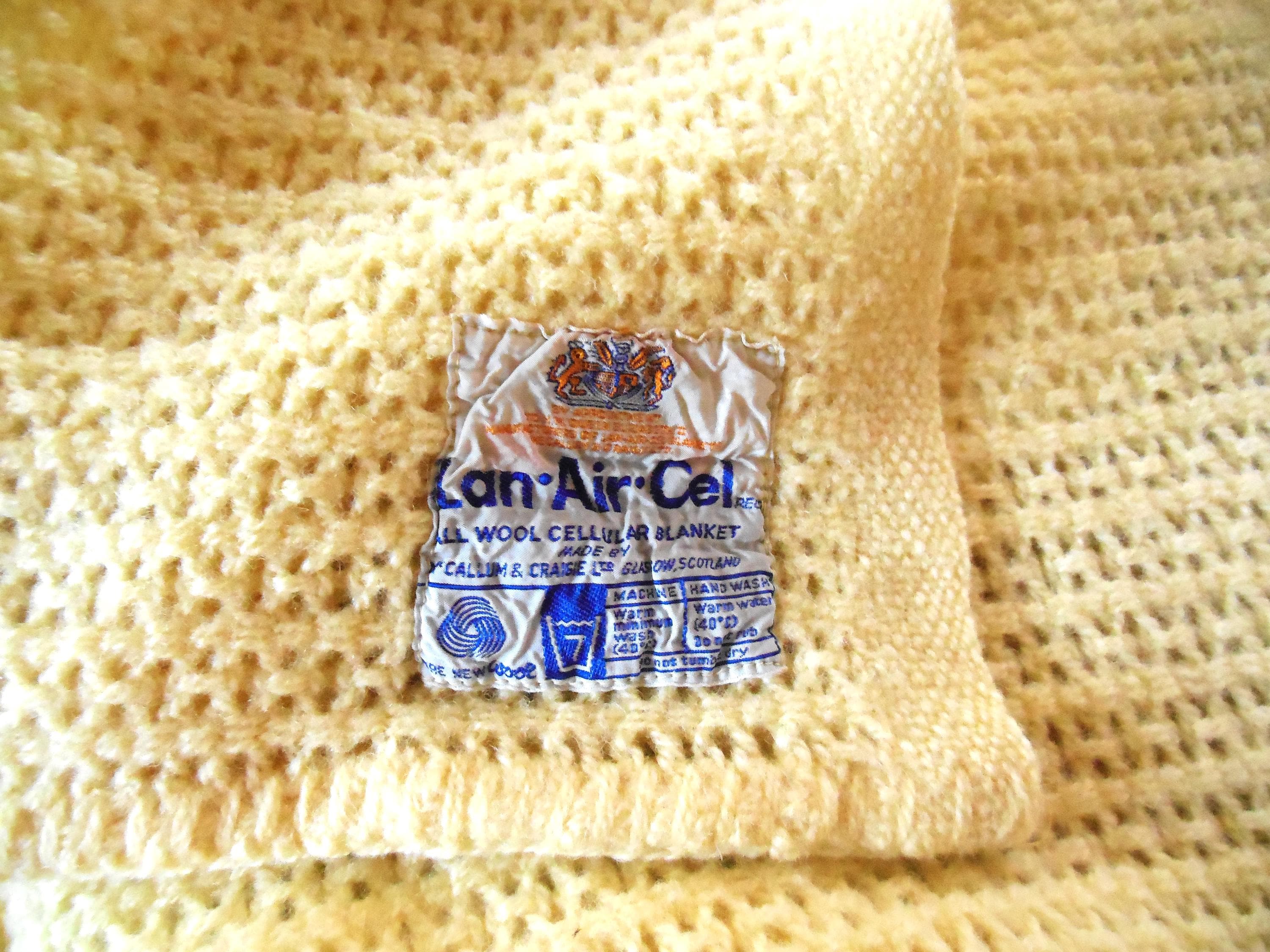 Lan-Air-cel セルラー ウールブランケット