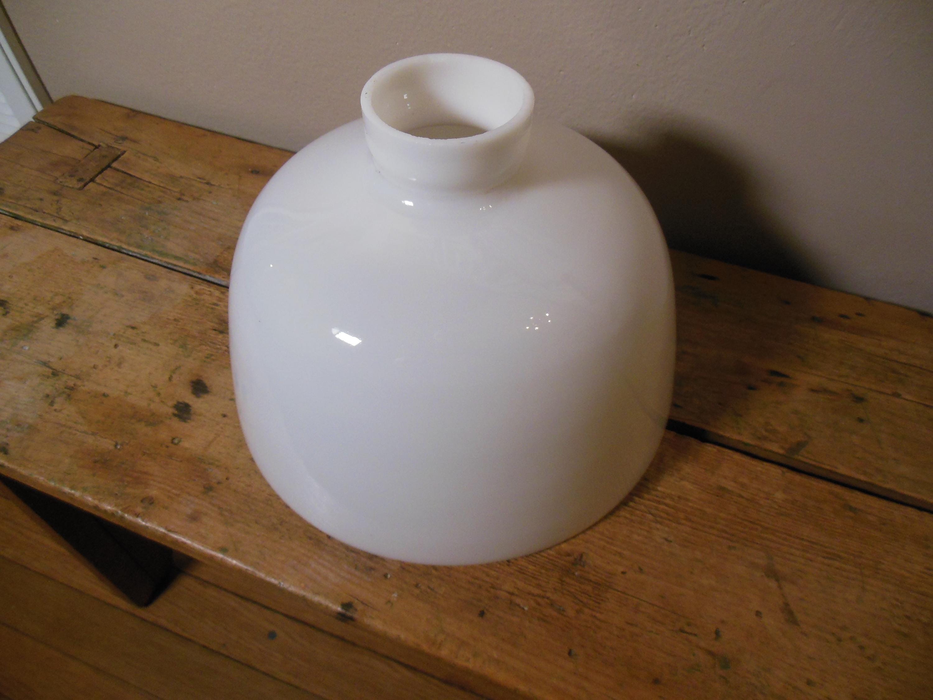 Glass Torchiere Diffuser Art Deco Torchiere Milk Glass Lamp Shade: Dome Shape Reflector Diffuser ...