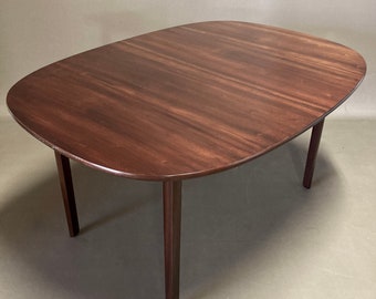 Table haute palissandre Design Scandinave "Ole Wanscher" 1950.