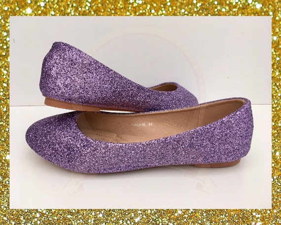 lavender flat shoes
