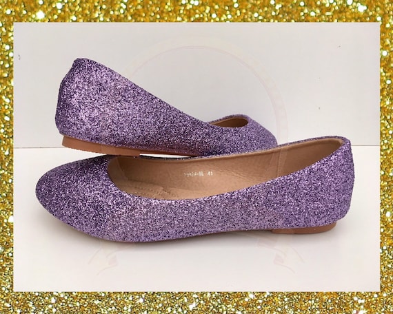 purple ballet flats