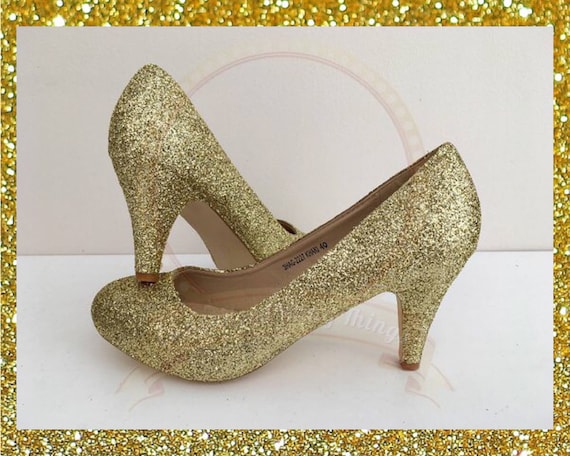 glitter bridal heels